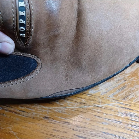 Roper Casual Shoes Men’s Size 10 Leather Performance Brown Slip On - Picture 12 of 12